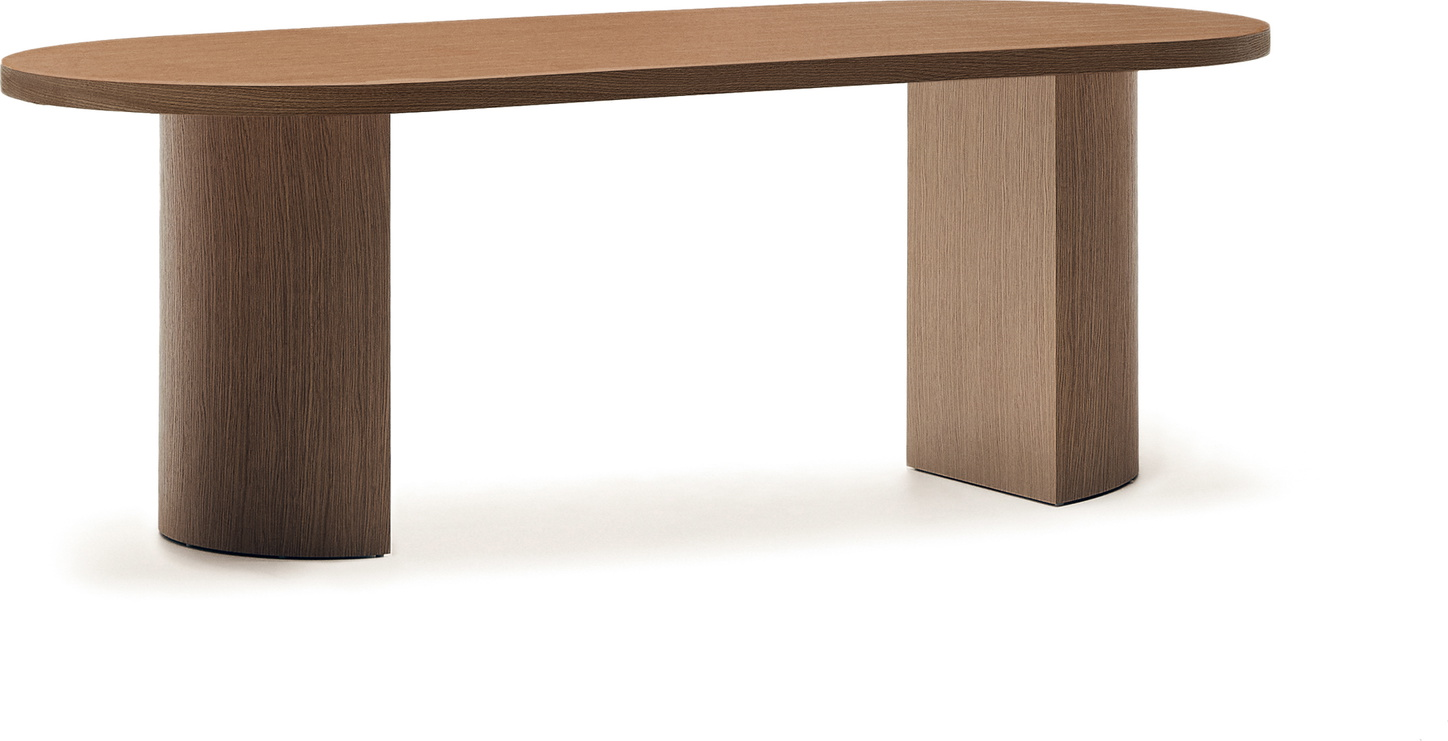 Spisebord Kave Home Nealy 200x100 cm mørk valnødfiner moderne Spisebord Kave Home Nealy 200x100 cm mørk valnødfiner moderne