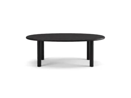 Spisebord Micadoni Izzie, sort eg træ, 180x100 cm, til 6 pers.