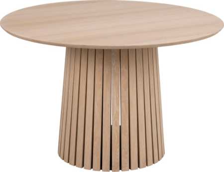 Spisebord Signature Jolina Ø120 x H75 cm hvidpigmenteret olieret egefiner rundt bord