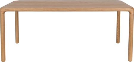Spisebord Storm rektangulært asketræ natur 180 x 90 cm - Zuiver