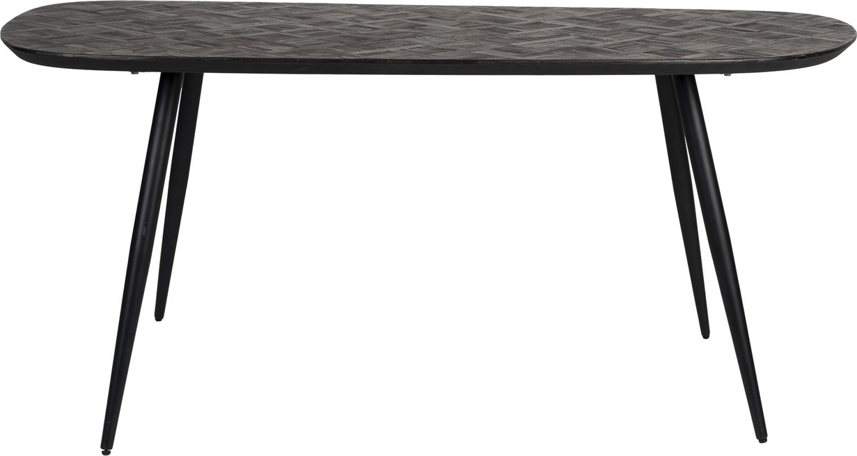 Spisebord Studio White Webster i bæredygtigt genanvendt teak med jernben 180x90 cm mørk natur Spisebord Studio White Webster i bæredygtigt genanvendt teak med jernben 180x90 cm mørk natur