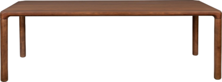 Spisebord Zuiver Storm rektangulært valnød askefinér L180 x B90 x H75 cm til 6 personer