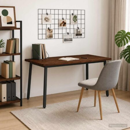 Spisebord med live edge 160 x 80 x 75 cm - mørk brun