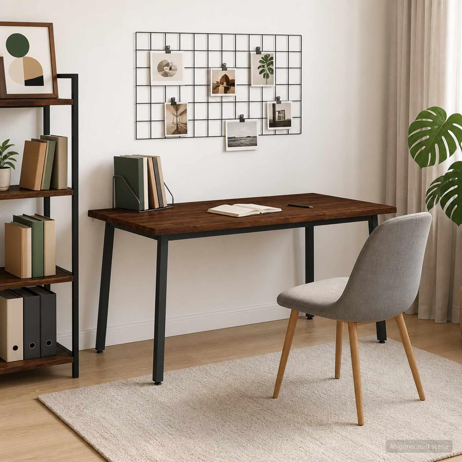 Spisebord med live edge 160 x 80 x 75 cm - mørk brun Spisebord med live edge 160 x 80 x 75 cm - mørk brun