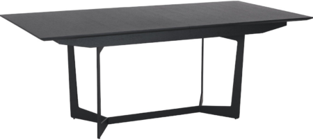 Spisebord med udtræk Raymond & Hallmark Wansford - udendørs sort træ, 200 - 250 x 100 cm