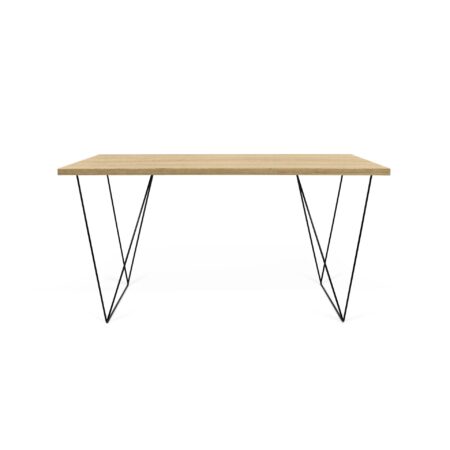 TEMAHOME Flow Skrivebord - Natur/Sort - 140x75 cm