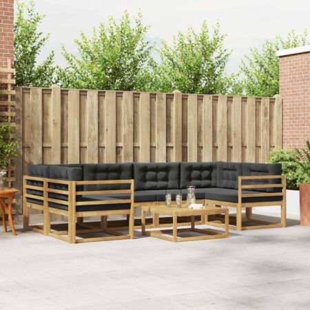 Udendørs sofagruppe modulopbygget med bord - 6 personer