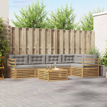 Udendørs sofagruppe modulopbygget med bord - akacietræ