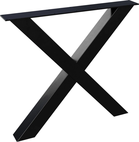Understel bordben til plankeborde WOOOD Tablo Alkmaar mat sort pulverlakeret metal H72 cm Understel bordben til plankeborde WOOOD Tablo Alkmaar mat sort pulverlakeret metal H72 cm