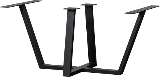 Understel til plankebord WOOOD Tablo Drenthe Leg metal mat sort L147 x D71 x H73 cm Understel til plankebord WOOOD Tablo Drenthe Leg metal mat sort L147 x D71 x H73 cm