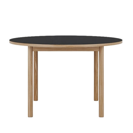 WB Manufaktur Essential Oak Spisebord - Ø120cm - Linolium - Charcoal
