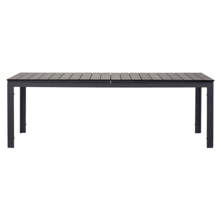 Willy havebord med udtræk 95x230/287 cm sort