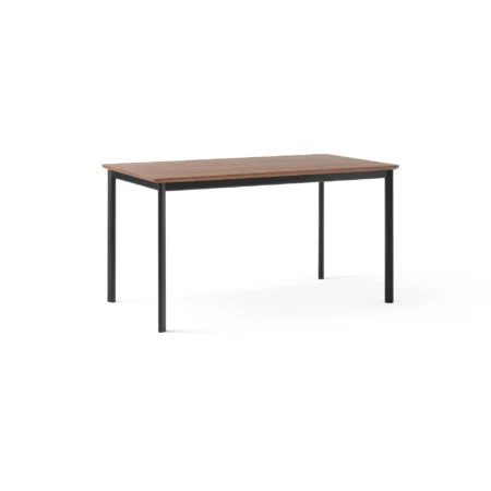 &Tradition Drip HW115 spisebord 83x143 cm Black frame-clear lacq. walnut