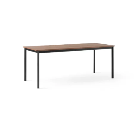 &Tradition Drip HW116 spisebord 83x193 cm Black frame-clear lacq. walnut