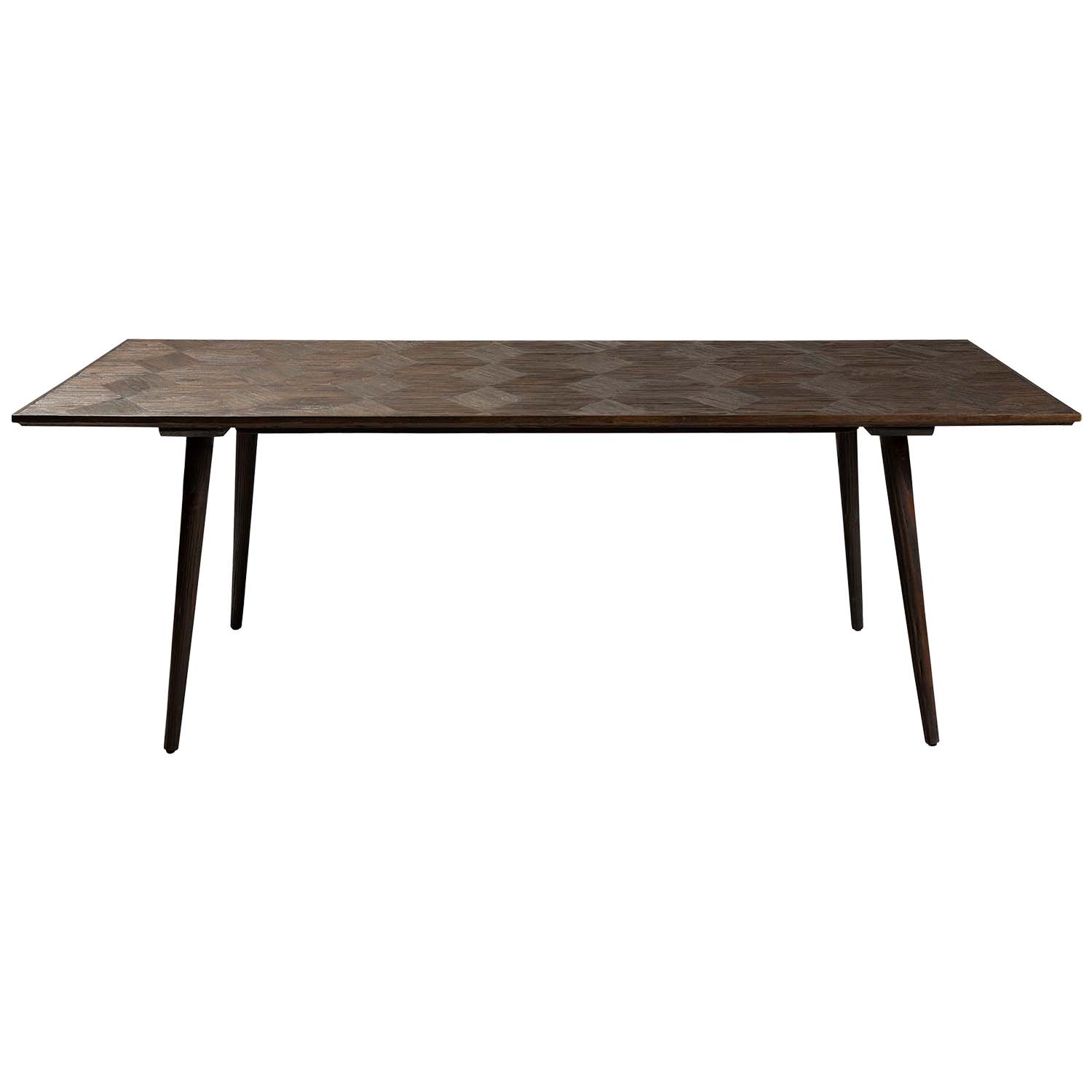 DAN-FORM rektangulær Diamond spisebord - brun elm genbrugstræ (220x100)