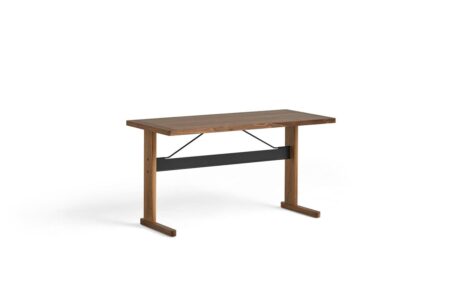 HAY Passerelle Desk 140x65x74 cm - Walnut/Ink Black Crossbar