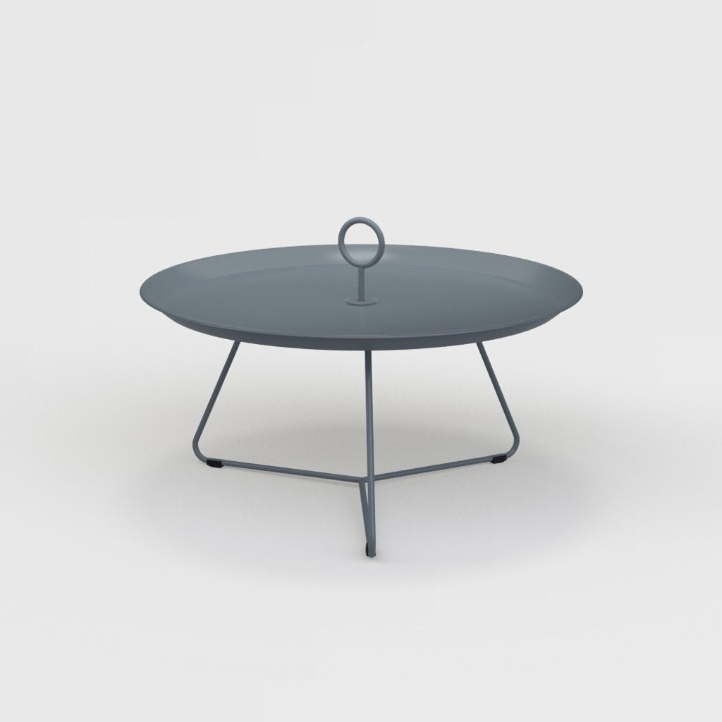 HOUE - EYELET Tray Table - Bakkebord - Dark Grey Ã˜70 - H53 x Ã˜71 x W71 cm