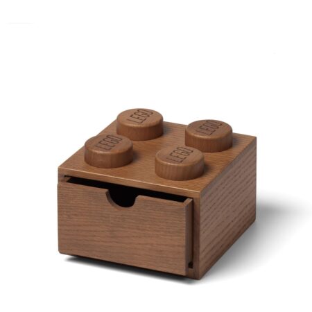 LEGO 2x2 Wooden desk drawer dark