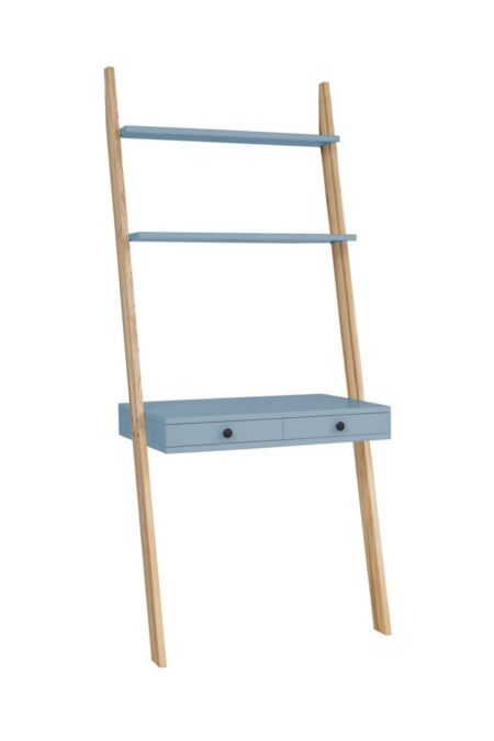 LENO Stigehylde Skrivebord 79x183cm Gentle Blue