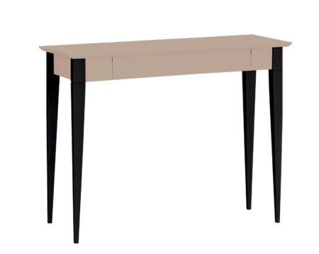 MIMO Skrivebord 105x40cm Sorte Ben Brun Beige