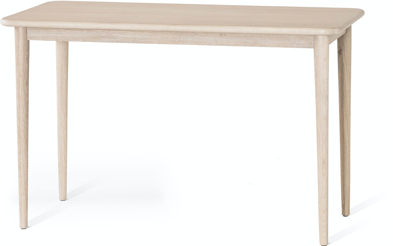 NORDIK, Skrivebord, Massiv egetræ by Torkelson (H: 75 cm. x B: 55 cm. x L: 120 cm., Hvidoileret)