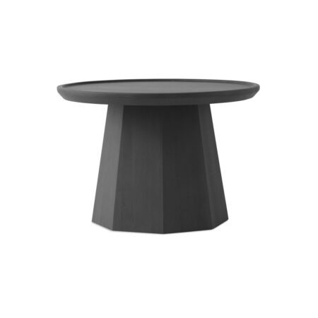 Normann Copenhagen - Pine Table - Sofabord - Large - Dark Grey - Ã˜65 x H44,6 cm