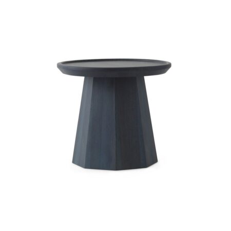 Normann Copenhagen - Pine Table - Sofabord - Small - Dark Blue - Ã˜45 x H40,6 cm