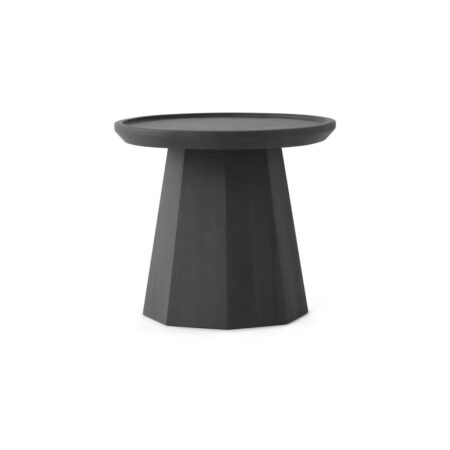 Normann Copenhagen - Pine Table - Sofabord - Small - Dark Grey - Ã˜45 x H40,6 cm