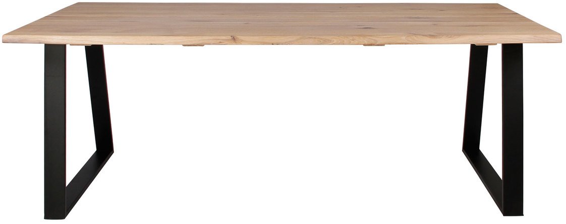 Plankebord, Komplet sæt, Curve wave + Trapez stel by House of Sander (H: 74 cm. B: 95 cm. L: 240 cm., Lys Natur/Sort)