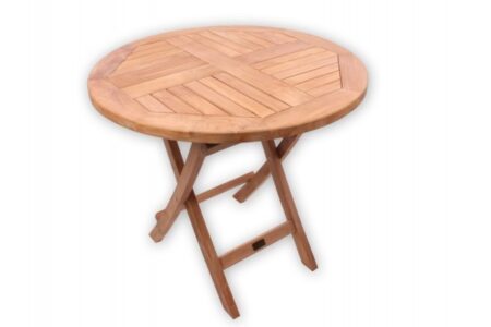 Prag Teak Havebord Ø 80 cm