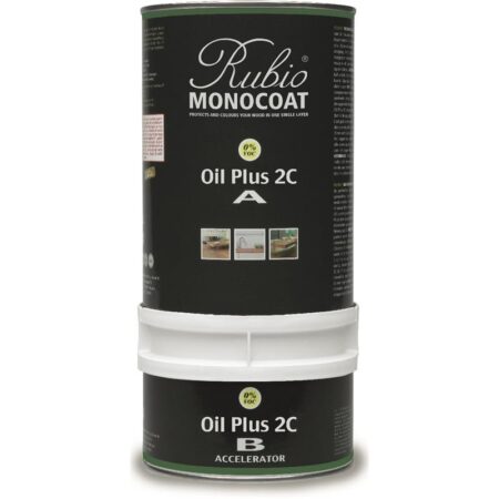 Rubio Monocoat olie Plus 2C Titanium grey 1 L inkl. accelerator 300 ml.