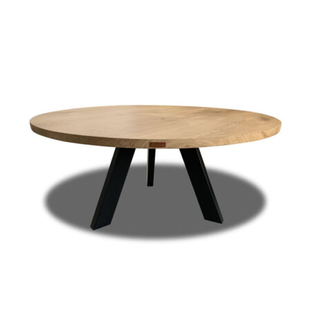 Rundt planke spisebord Massivt eg Ø160 cm