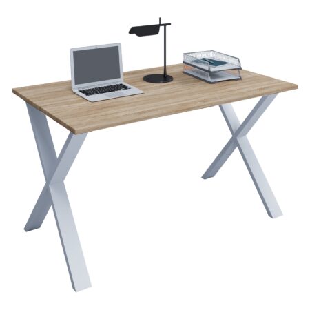 Skrivebord, h. 76 x b. 110 x d. 80 cm, X-base, naturfarvet