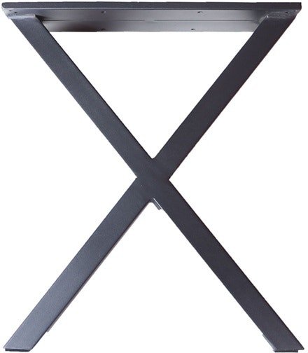 XS, Ben til bænk, X-Stel, Krydsstel by House of Sander (H: 42 cm. B: 36 cm. L: 6 cm., Sort)
