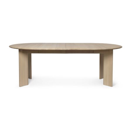 ferm LIVING Bevel Extendable spisebord inkl. 2 indlægsplader White Oiled Beech