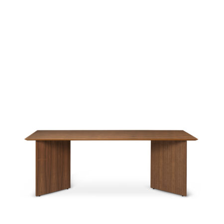 ferm LIVING Mingle spisebord walnut veneer, 210 cm, vinklede ben valnøddetræfinér