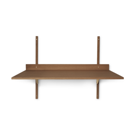 ferm LIVING Sector skrivebord Smoked Oak, brass