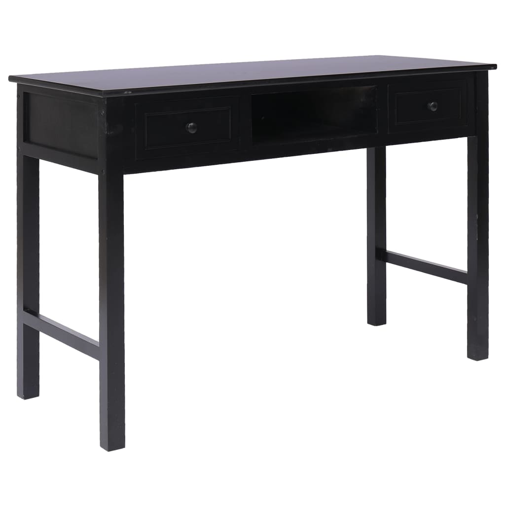 skrivebord 110 x 45 x 76 cm træ sort